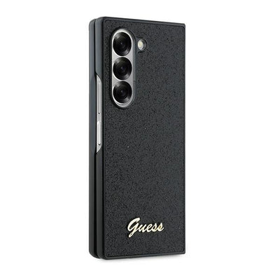 Guess 4G Glitter Script Case for Samsung Galaxy Z Fold 6 - Black