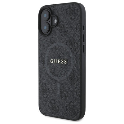 Guess 4G Ring Classic Logo MagSafe case for iPhone 16 - black