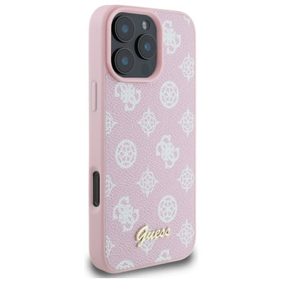 Guess Peony Script MagSafe iPhone 16 Pro Max Case - Pink