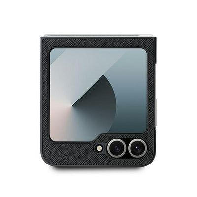 Karl Lagerfeld Saffiano Metal Pin Case for Samsung Galaxy Z Flip 6 - Black