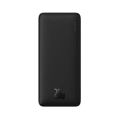 Baseus Airpow 20W 10000mAh Power Bank with Baseus Simple Series USB-A - USB-C 30cm Cable - Black