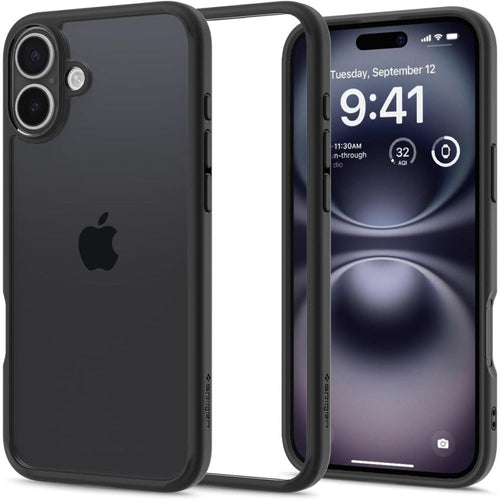 Spigen Ultra Hybrid iPhone 16 Case - Matte Black