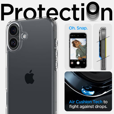 Spigen Ultra Hybrid iPhone 16 Case - Clear
