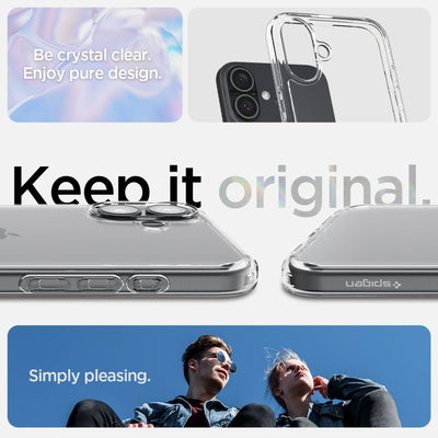 Spigen Ultra Hybrid iPhone 16 Case - Clear