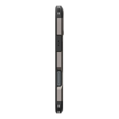 Spigen Tough Armor MagSafe case with stand for iPhone 16 - gunmetal