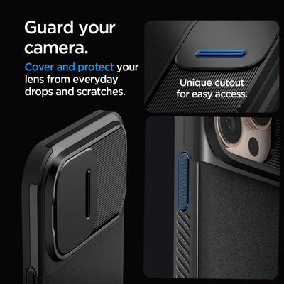 Spigen Optik Armor Mag Case with MagSafe for iPhone 16 Pro Max - Black