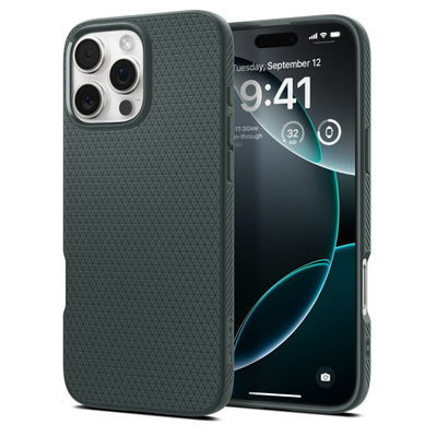 Spigen Liquid Air Case for iPhone 16 Pro Max - Green