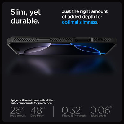 Spigen Liquid Air Case for iPhone 16 Pro Max - Black