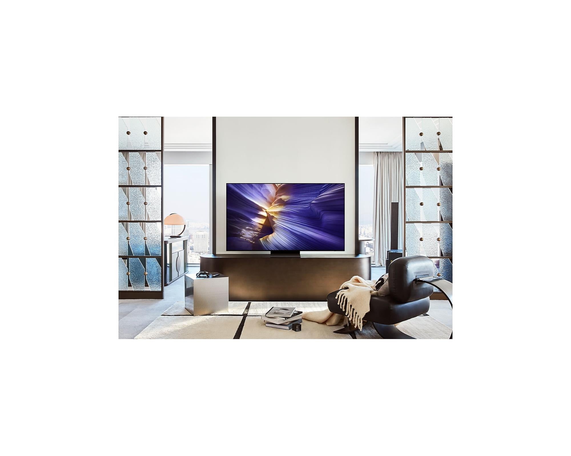 TV Set SAMSUNG 65" OLED/4K/Smart 3840x2160 Wireless LAN Bluetooth Tizen Black QE65S90FATXXH