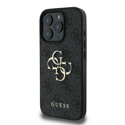 Guess 4G Big Logo Case for iPhone 16 Pro - Black