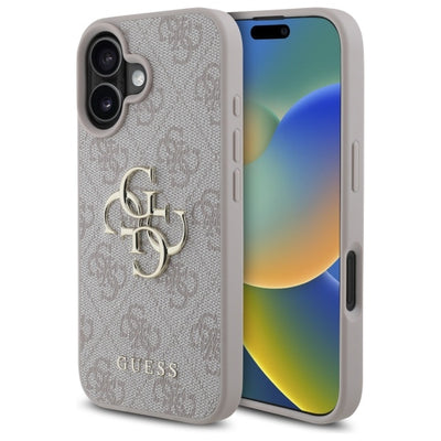 Guess 4G Big Logo Case for iPhone 16 - Pink