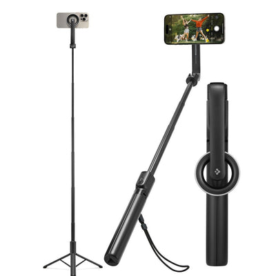 Selfie stick Spigen S580W MagSafe Bluetooth with tripod - black