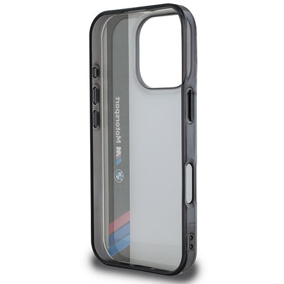 BMW Motosport IML Vertical Stripe iPhone 16 Pro Case - Gray