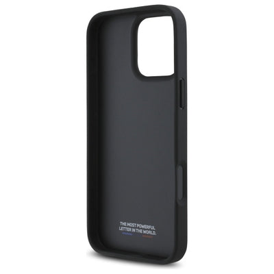 BMW M Perforated Tricolor Detail Line iPhone 16 Pro Case - Dark Gray