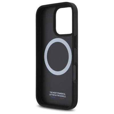BMW M Perforated Twisted Line MagSafe case for iPhone 16 Pro - black