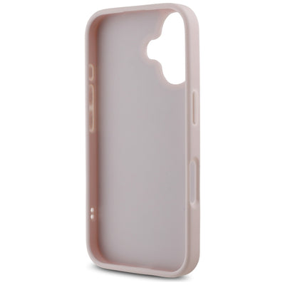 Guess Quilted Metal Logo iPhone 16 Case - Pink