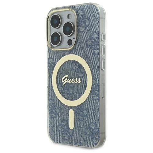 Guess IML 4G MagSafe iPhone 16 Pro Case - Blue