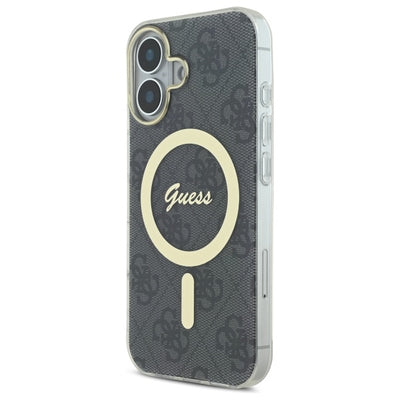 Guess IML 4G MagSafe iPhone 16 Case - Black