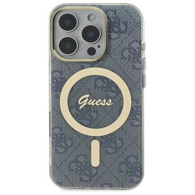 Guess IML 4G MagSafe Case for iPhone 16 Pro Max - Blue