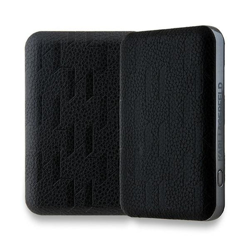Karl Lagerfeld Powerbank inductive KLPB5FPGKSCHHK 16W 5000mAh black/black Choupette Head Pin MagSafe