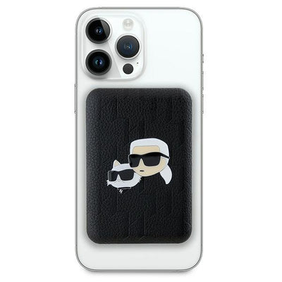 Karl Lagerfeld Powerbank inductive KLPB5FPGKSKCHK 16W 5000mAh black/black Karl&amp;Choupette Head Pin MagSafe