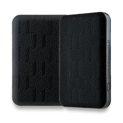 Karl Lagerfeld Powerbank inductive KLPB5FPGKSKCHK 16W 5000mAh black/black Karl&amp;Choupette Head Pin MagSafe