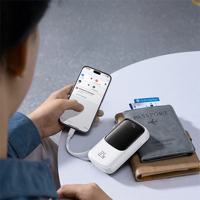 Baseus Qpow Pro+ Power Bank 22.5W 10000mAh USB-C - White