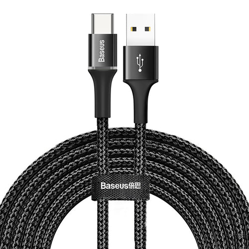 Baseus Halo USB-A - USB-C 2A Cable 3m - Black