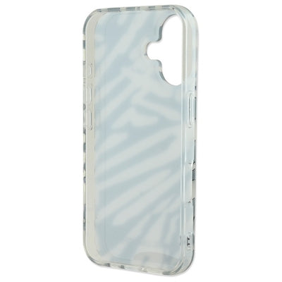 Karl Lagerfeld IML Zebra Pattern &amp; Cord iPhone 16 Case - Black