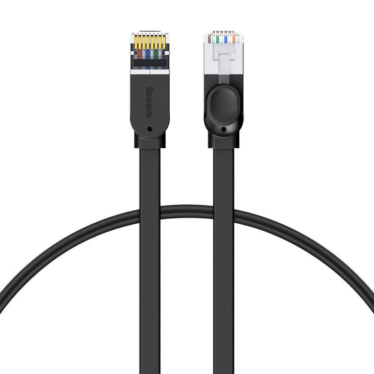 Baseus Cat 6 UTP Ethernet RJ45 Cable Flat 1m black - Product Image 1