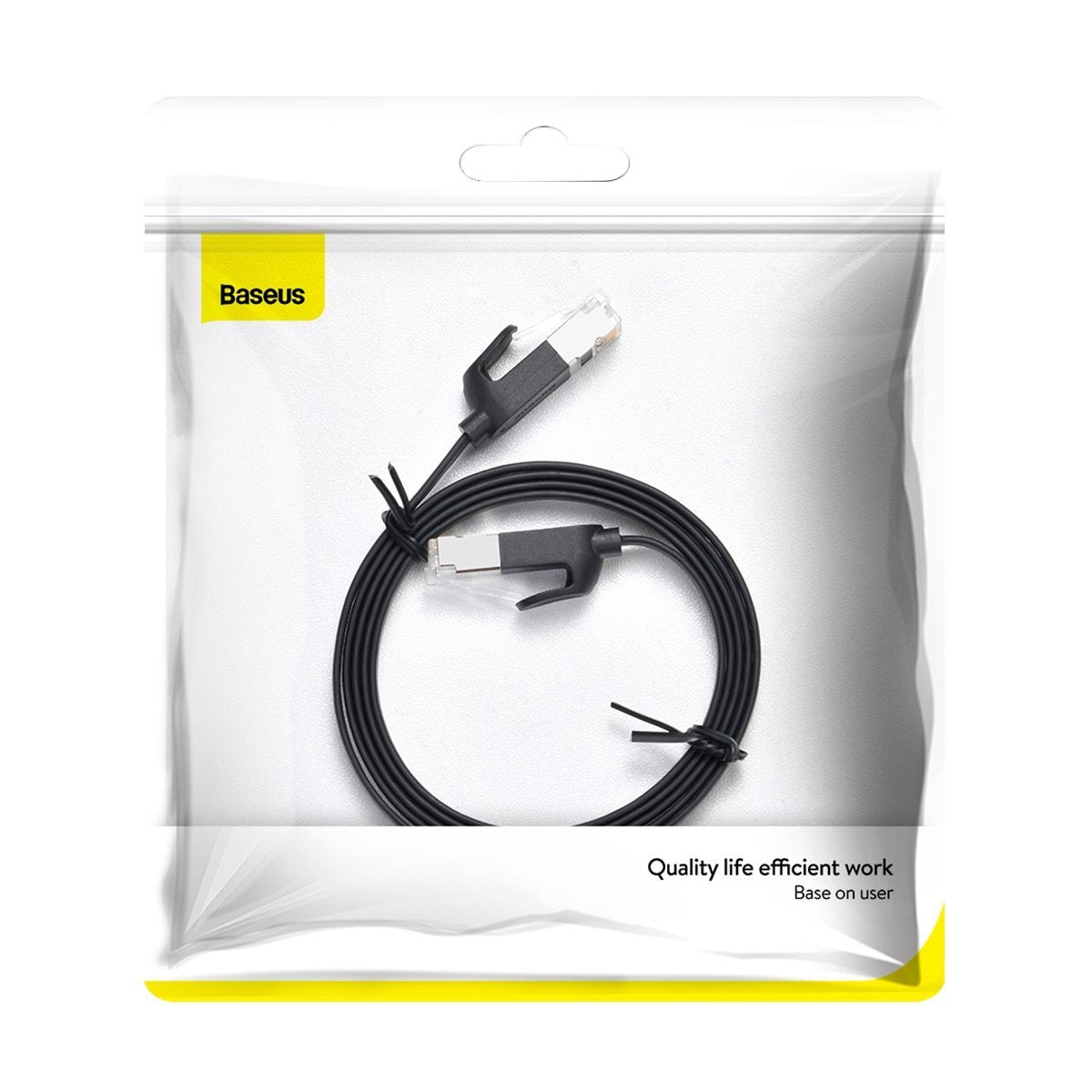 Baseus Cat 6 UTP Ethernet RJ45 Cable Flat 1m black - Product Image 8