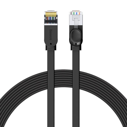 Baseus Cat 6 UTP Ethernet RJ45 Cable Flat 8 m black - Product Image 1