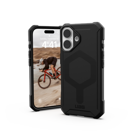 UAG Essential Armor Magsafe iPhone 16 Case - Black