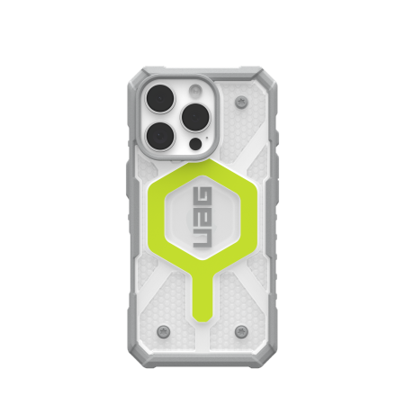 UAG Pathfinder Clear Magsafe iPhone 16 Pro Case Compatible with MagSafe - Green
