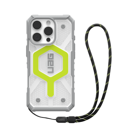 UAG Pathfinder Clear Magsafe Bundle Case with Lanyard for iPhone 16 Pro - Green