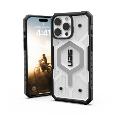 UAG Pathfinder Clear Magsafe Case for iPhone 16 Pro Max - White