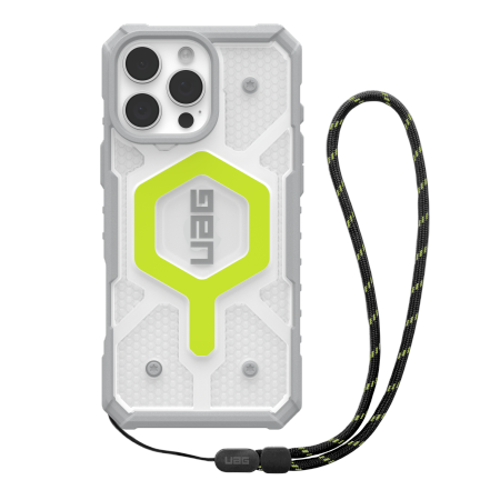UAG Pathfinder Clear Magsafe Bundle Case with Lanyard for iPhone 16 Pro Max - Green
