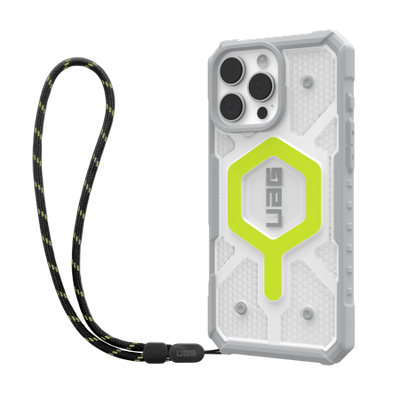 UAG Pathfinder Clear Magsafe Bundle Case with Lanyard for iPhone 16 Pro Max - Green