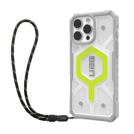 UAG Pathfinder Clear Magsafe Bundle Case with Lanyard for iPhone 16 Pro Max - Green