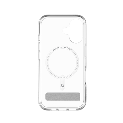 ZAGG Crystal Palace Snap Kickstand MagSafe Case for iPhone 16 - Clear