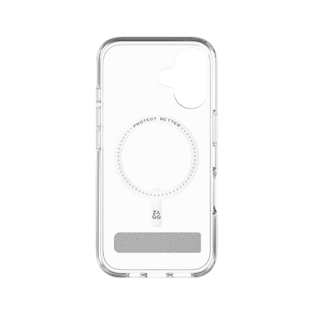 ZAGG Crystal Palace Snap Kickstand MagSafe Case for iPhone 16 - Clear