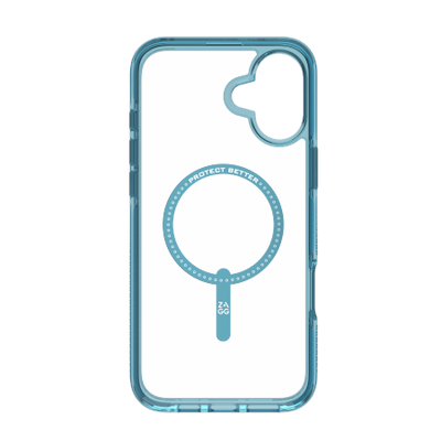 ZAGG Santa Cruz Snap MagSafe iPhone 16 Plus Case - Blue