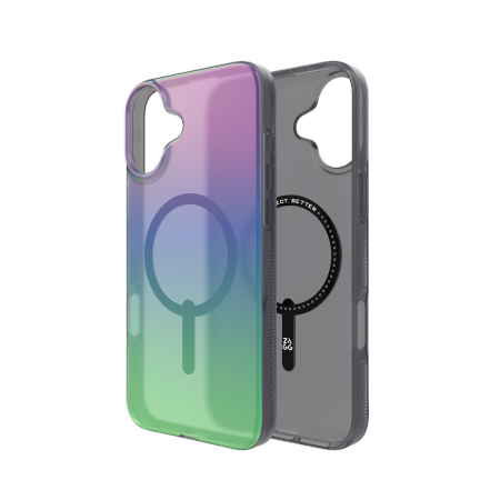 ZAGG Milan Snap Case with MagSafe for iPhone 16 Plus - Green/Purple