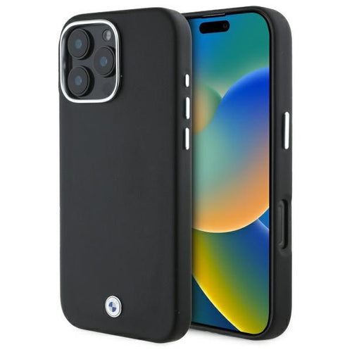 BMW Sign Full Wrapped Metal MagSafe Case for iPhone 16 Pro Max - Black