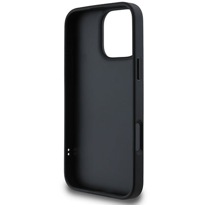 DKNY Quilted Stack Logo iPhone 16 Pro Case - Black