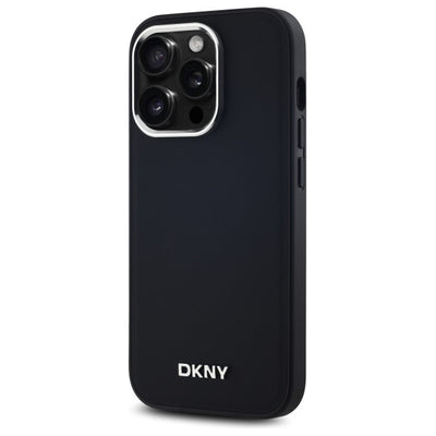DKNY Plain Logo MagSafe iPhone 14 Pro Case - Black