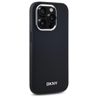 DKNY Plain Logo MagSafe iPhone 14 Pro Case - Black