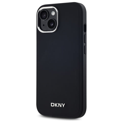 DKNY Plain Logo MagSafe iPhone 14 Case - Black