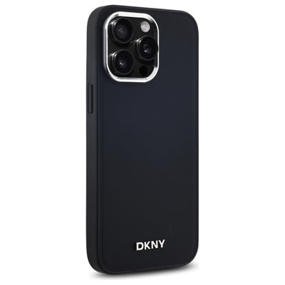 DKNY Plain Logo MagSafe iPhone 14 Pro Max Case - Black