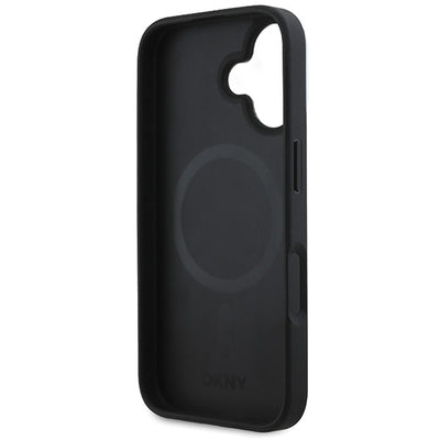 DKNY Checkered Pattern Magsafe iPhone 16 Case - Black